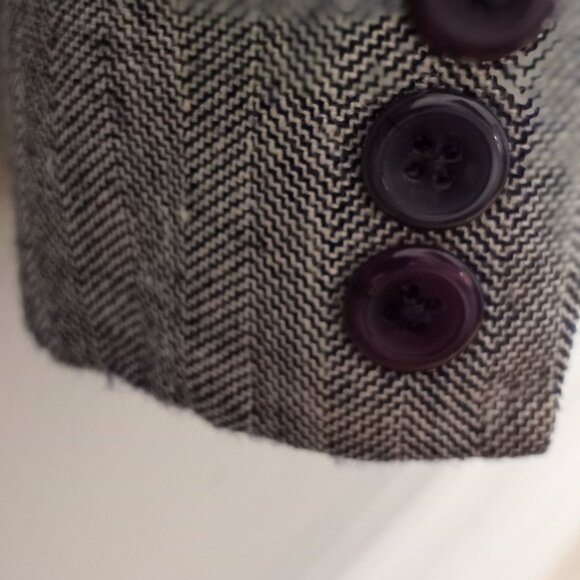 'Pendleton' Single Breasted Semi Fitted Jacket Navy/Cream Size 10 EUC - Picture 5 of 12